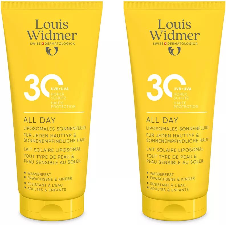 Louis Widmer - All Day 30 DUO ohne Parfum, 2x100 ml
