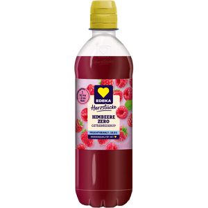 Edeka Sirup Herzstücke Himbeere Zero, zuckerfrei, Getränkesirup für ca. 3,5 Liter Fertiggetränk, 500 ml