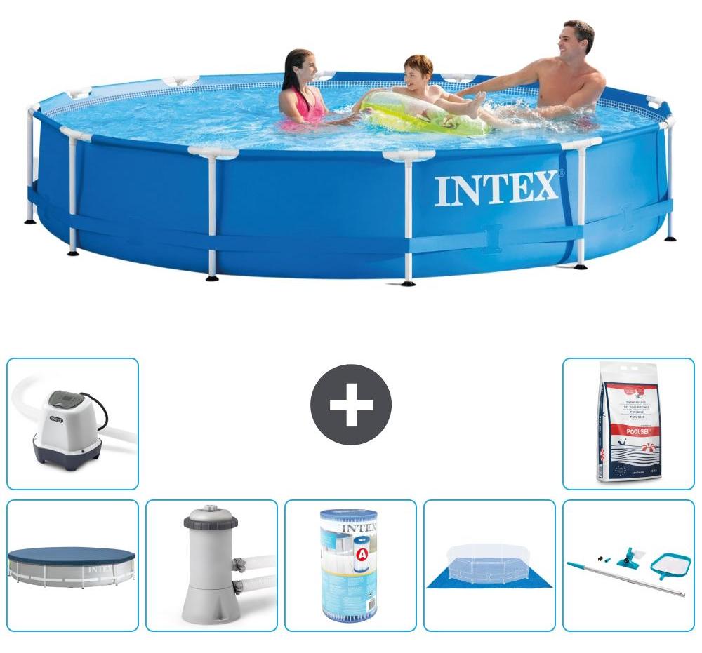 Frame Pool Rund - 366x76 cm - 8-teilig S31569