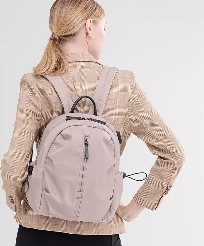 INF Stylischer Rucksack aus Oxford-Gewebe mit Laptopfach Rosa