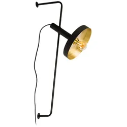 Faro Wandleuchte WHIZZ IP27, IP20, schwarz, gold FAR-20165-95