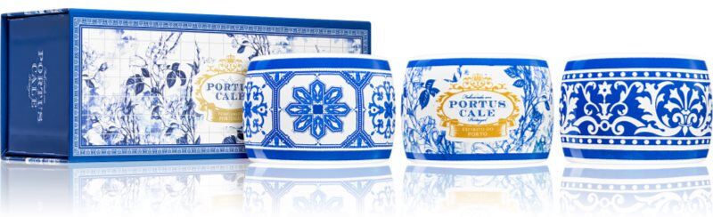 Castelbel Portus Cale Gold & Blue gift set 3x70 g