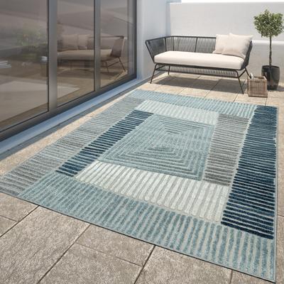 Paco Home In- & Outdoor Rug Geometric Pattern in 3D for Patio