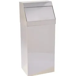 Push-Deckeleimer Orgavente STORICO Edelstahl glänzend 50 L Mülleimer, Abfallbehälter, ohne Inneneimer