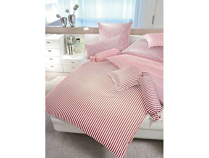 Janine Bettwäsche Modern Classic 3912 dunkelrot - 01