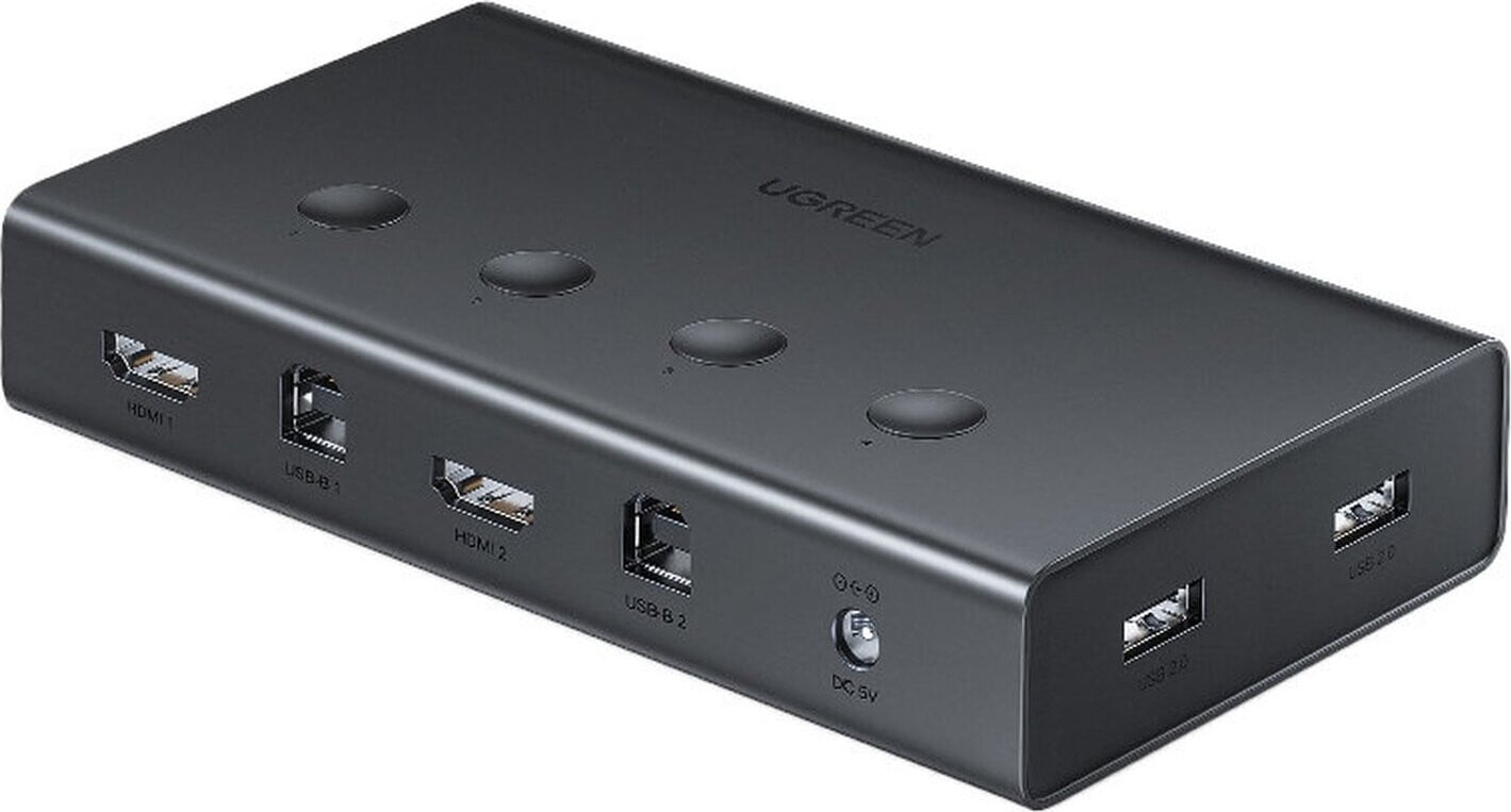 Ugreen KVM-switch 4x1 HDMI en 4x USB, zwart (CM293)