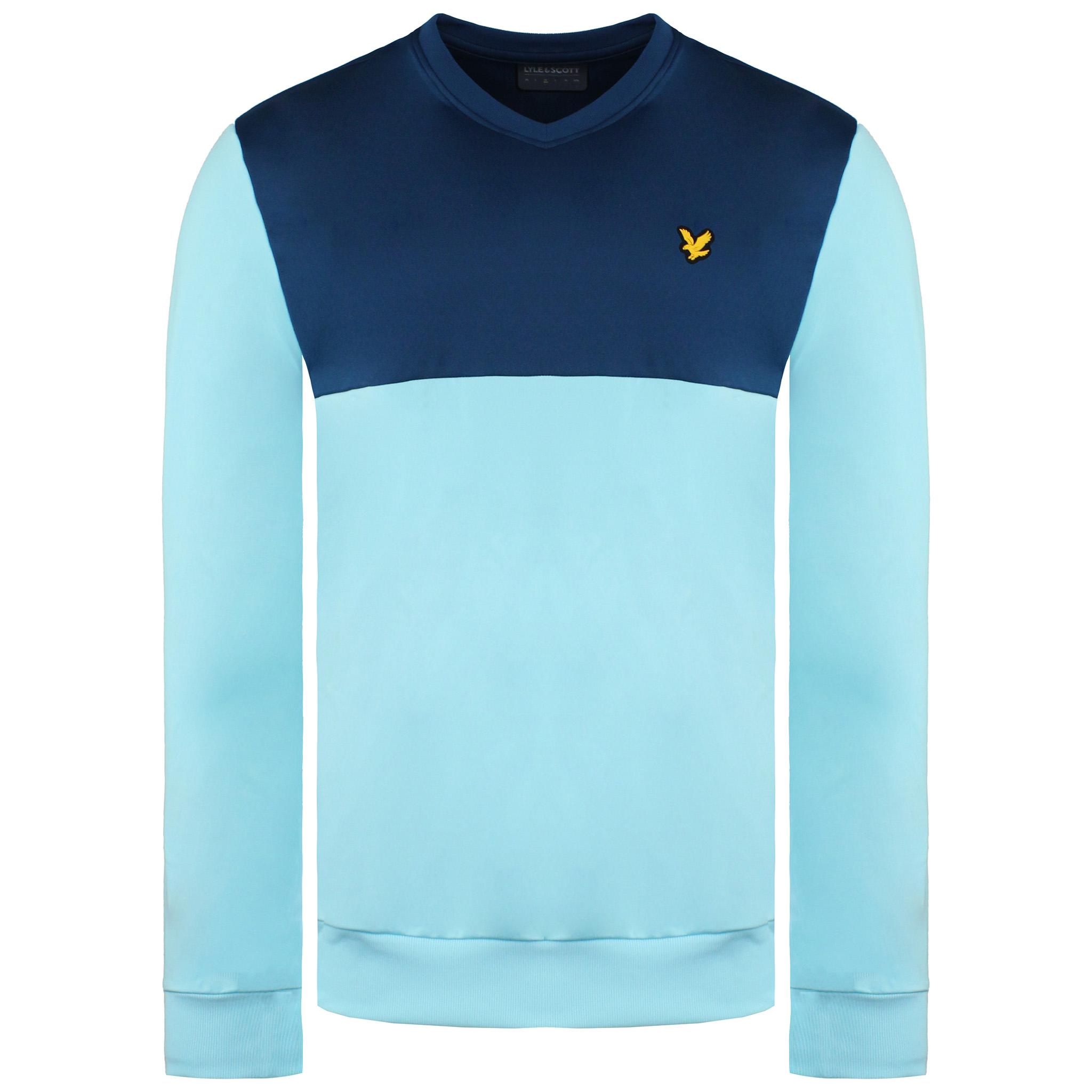 Lyle & Scott Golf Mens Blue Pullover