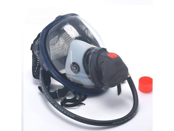 Masque d'appareil respiratoire à pression positive et valve d'alimentation en air RHZK6.8 / 30mpa, masque de pompier à pression positive, valve d'alimentation en gaz