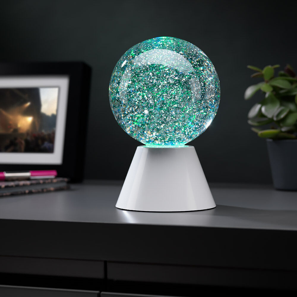 Spinning Glitter Globe Lamp