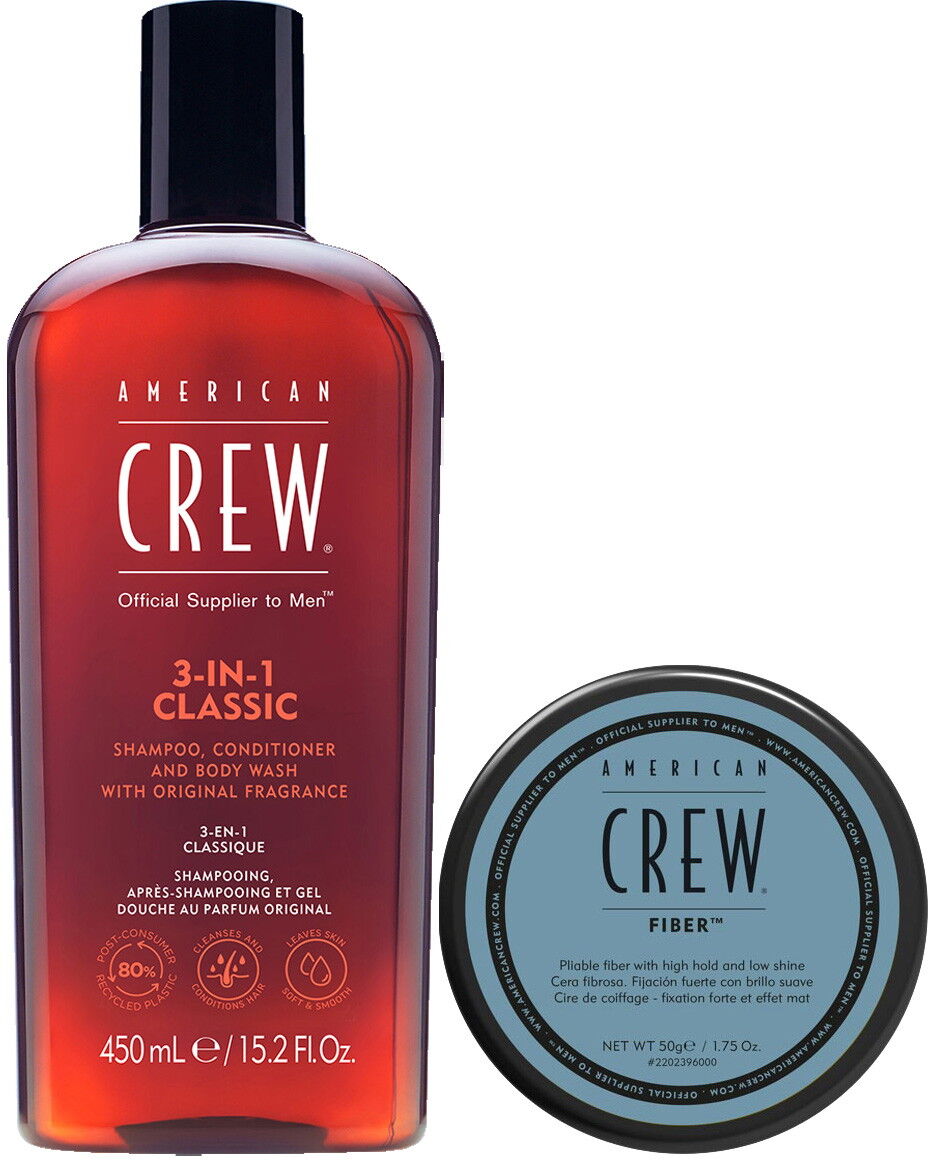 American Crew Classic Fiber + 3in1 Classic Set (Fiber 50g + 3in1 450ml)