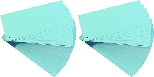 Herlitz Trennstreifen, für DIN A4, Manila-Karton, blau