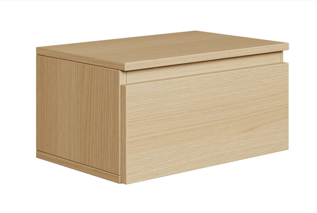Selsey Bemmi Wandnachtkastje met lade Lindberg eikenhout 49 cm