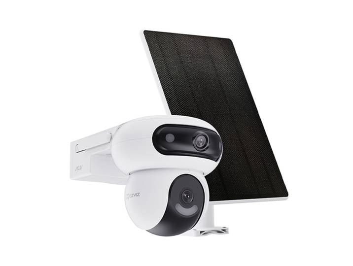 EZVIZ HB90 Dual Kit, Caméra de sécurité IP, Extérieure, Avec fil, Amazon Alexa & Google Assistant, Mur, Noir, Blanc CS-HB90/SP-R100(4MP+4MP)