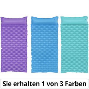 Bestway Luftmatratze 44020 Float n Roll, 213 x 86cm, mit Kopfstütze, farbig sortiert, für 1 Person