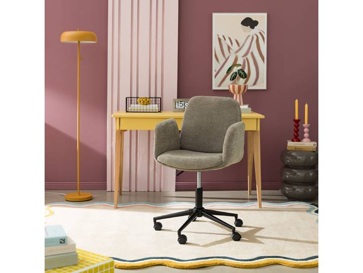 Bürodrehstuhl SILVAS 58 x 84 x 62cm Braun/Braun