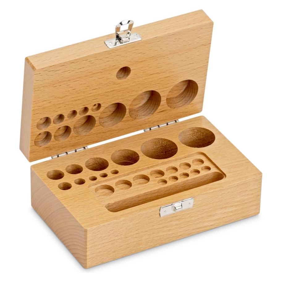 Kern Holz-Gewichtsetui, 1 mg - 200 g Buche für F2 + M1 + M2, Knopf/Kompakt (353-440-200)