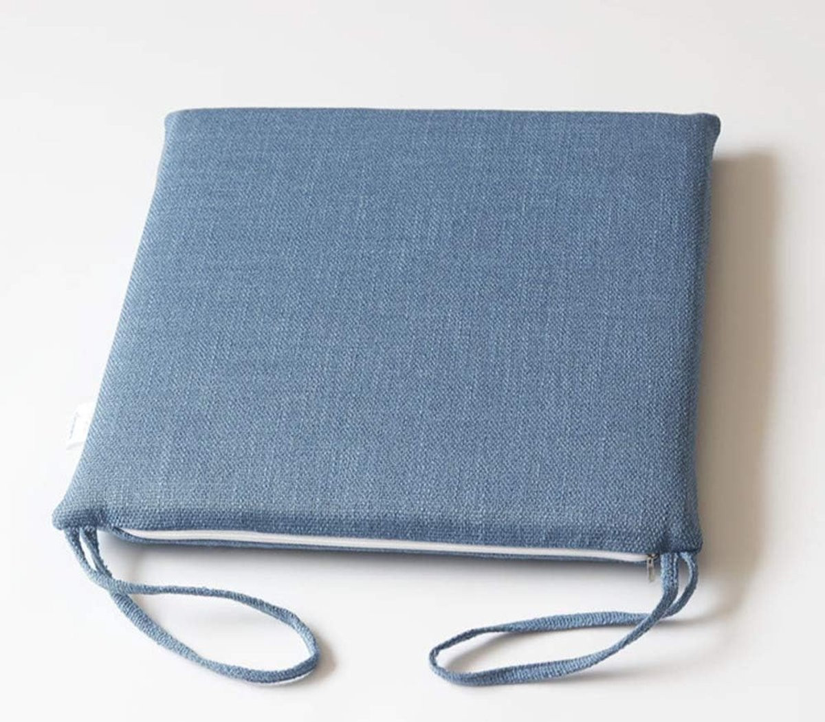 Grijs waterafstotend stoelkussen voor tuinstoelen, 40 x 40 cm