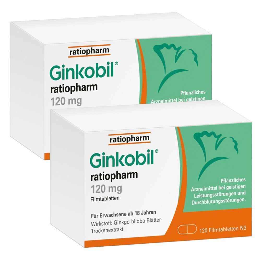 Ginkobil Ratio 120Mg FTA 2x120 St Filmtabletten