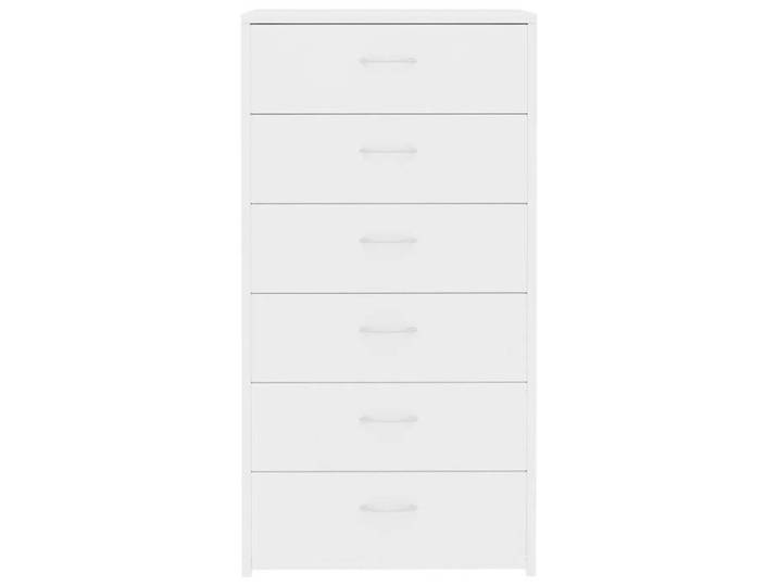 Enfilade de rangement Blanc - LEMON® Buffet avec 6 tiroirs - blanc - 50x34x96cm - Bois d'ingénierie 938 - Soldes