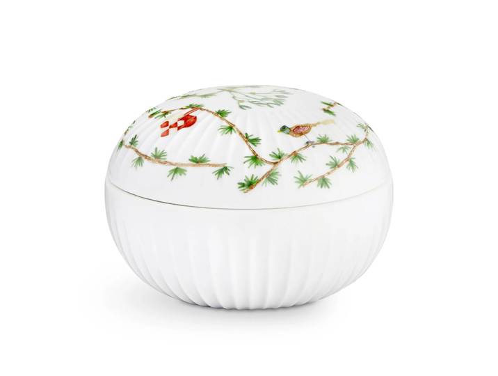 Kähler Boîte à bonbons Hammershøi Ø11,5cm Blanc