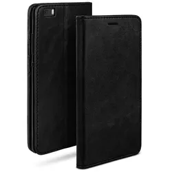 moex Casual Case Huawei P8 Lite 2015 Hülle klappbar Leder Optik