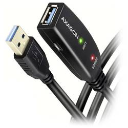 AXAGON USB-Kabel USB 3.2 Gen1 USB-A Buchse, USB-A Stecker 5 m Mehrfarbig Aktiv mit Signalverstärkung ADR-305