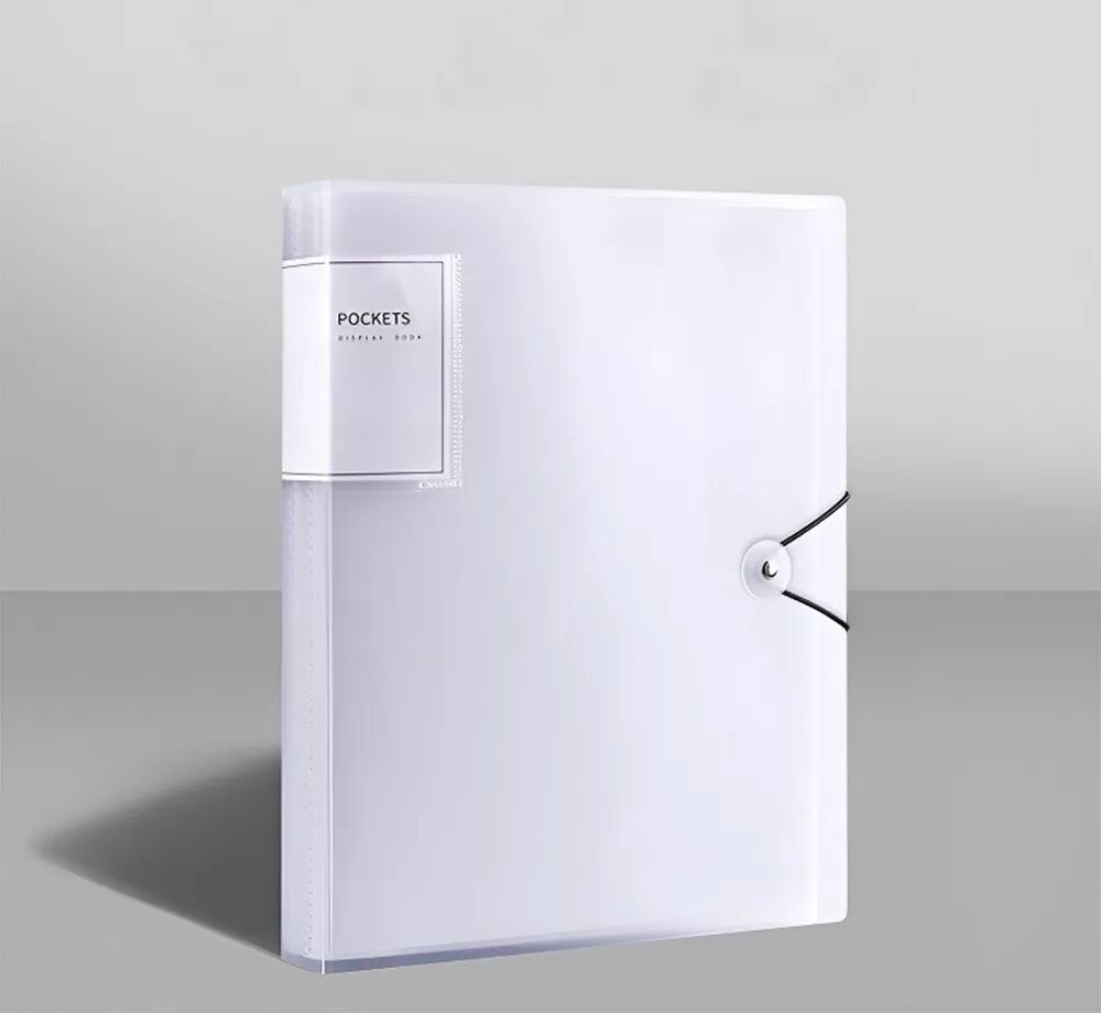 INF A4 Transparente Dokumentenmappe mit Schnappverschluss - 30 Seiten
