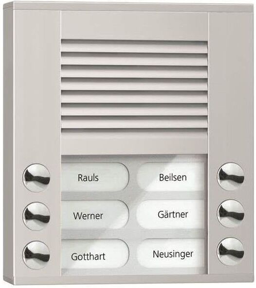 TechniSat Audio Außenstation PES06-EN/04 6Tasten 2reihig AP silber (PES06-EN/04)
