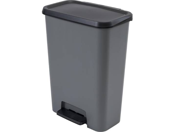 Curver Compatta Duo Prullenbak 23L+23L - Grijs/Zwart