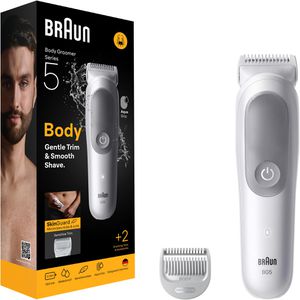 Braun Elektrorasierer BodyGroomer Series 5, BG5500, Wet & Dry, mit 1 Kammaufsatz