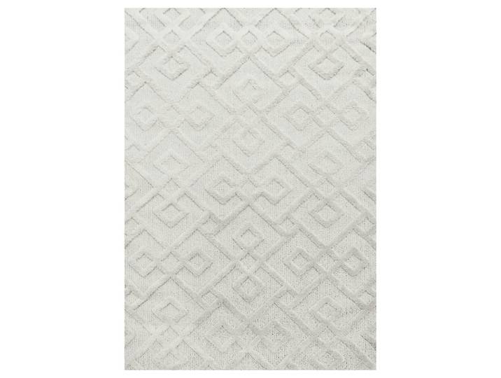 Tapis bohème à relief blanc ivoire 200x290cm