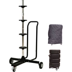 Trutzholm Felgenbaum 56315, aus Metall, fahrbar, bis 225 mm Reifenbreite, mit Schutzhülle, Traglast bis 100 kg