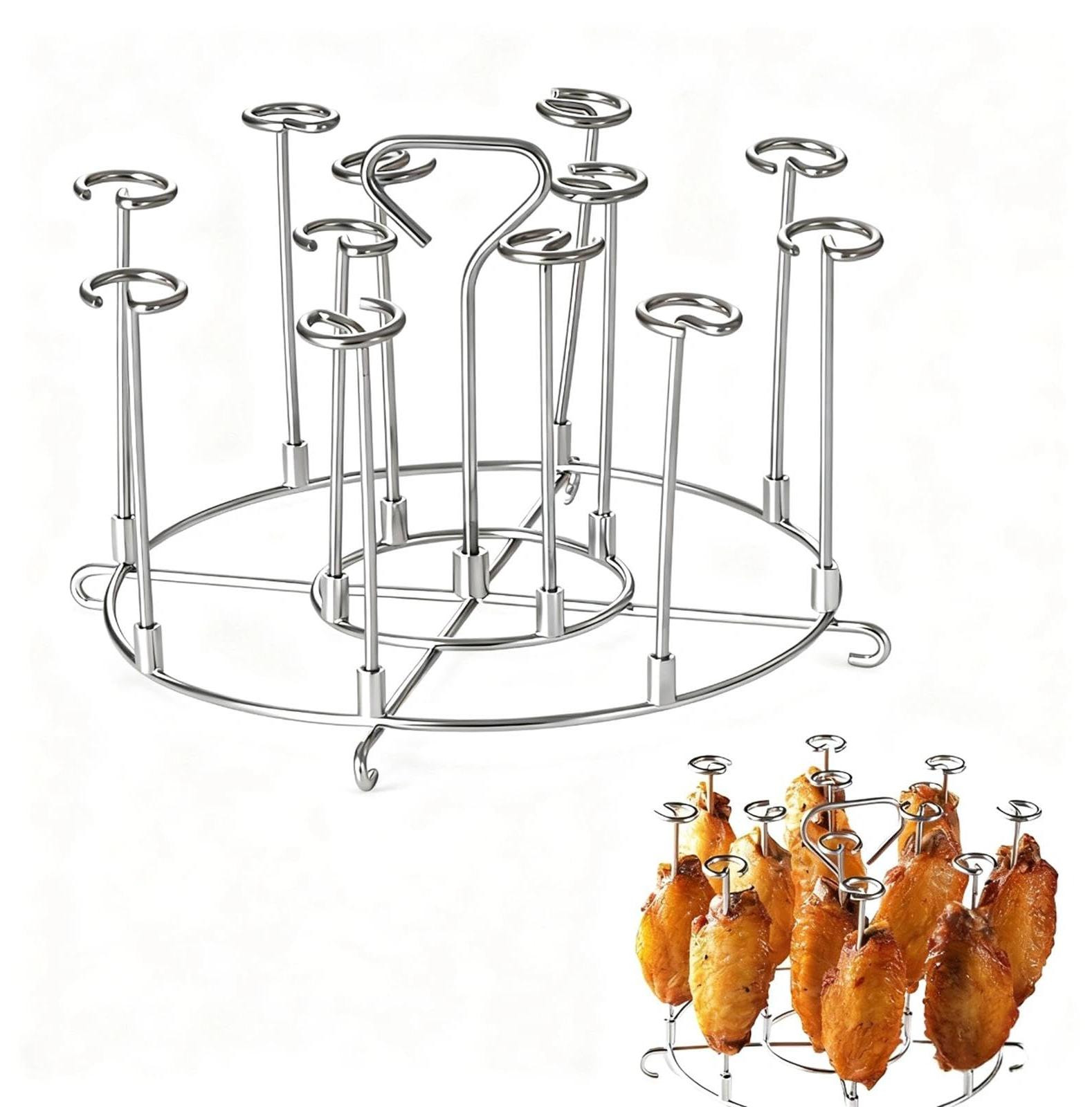 Selius Grillrooster voor Spiesjes en Verticale Airfryer