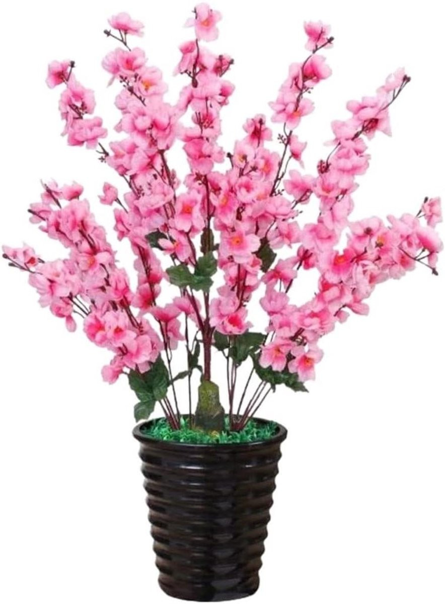 Kunstmatige Perzikbloesem Boom - Nep Bonsai voor Woonkamer Decoratie - 70 cm - OneColor