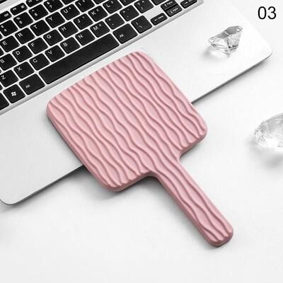 Uplift Picks Square Handheld Makeup Mirror Metallic Portable Desktop Travel Beauty Mirror 03