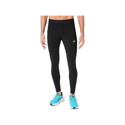 Lauftights ASICS "ROAD WINTER TIGHT", Herren, Gr. S, N-Gr, schwarz (performance schwarz), Hosen, Wärmend, Reflektierend, Praktische Taschen