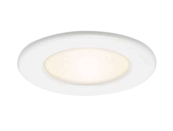 Briloner Leuchten - LED Einbauleuchten, 3er Set, Deckenlampen je 6 Watt, je 450 Lumen, 3.000 Kelvin, IP44, Weiß, 115x30mm (DxH) 7053-036