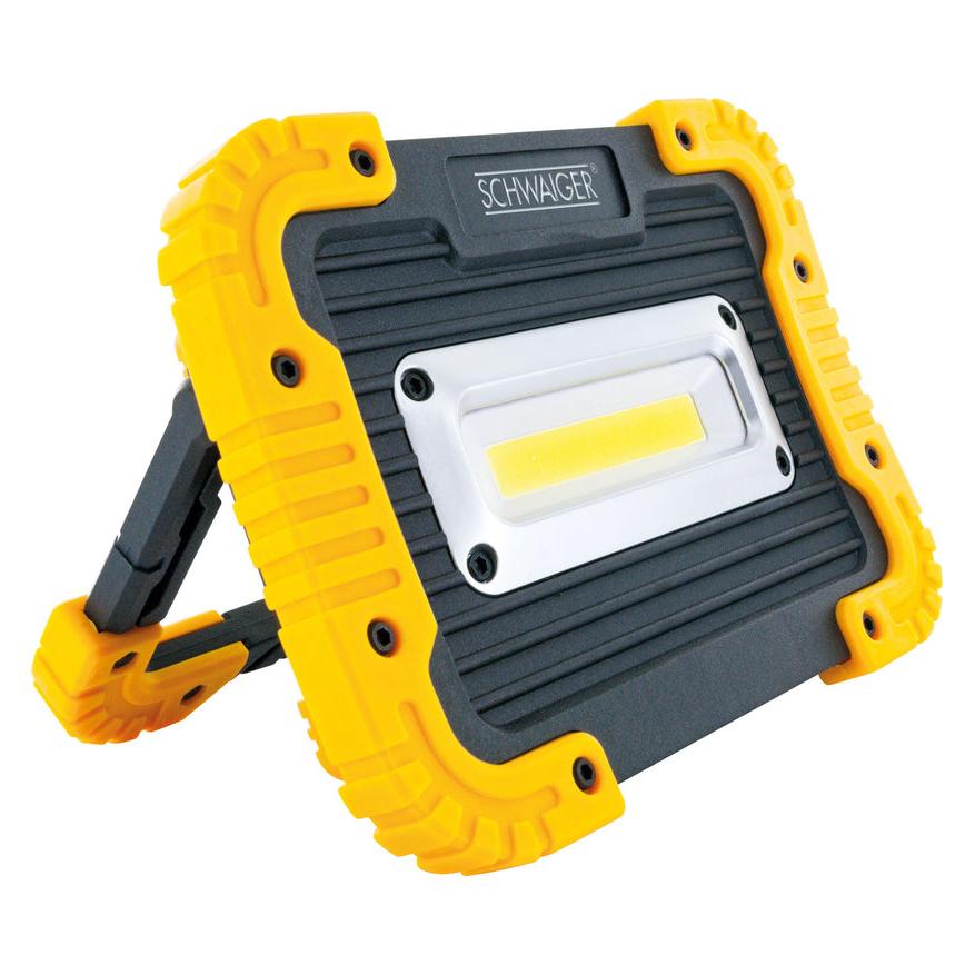 Schwaiger LED Baustellenstrahler 1000Lm schw/gel (240 lm) (WLED90 513)
