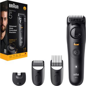 Braun Barttrimmer Series 5, BT5520, 40 Schnittstufen, mit 3 Kammaufsätzen