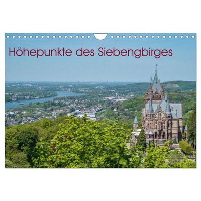 Höhepunkte des Siebengebirges (Wandkalender 2027 DIN A4 quer), CALVENDO Monatskalender