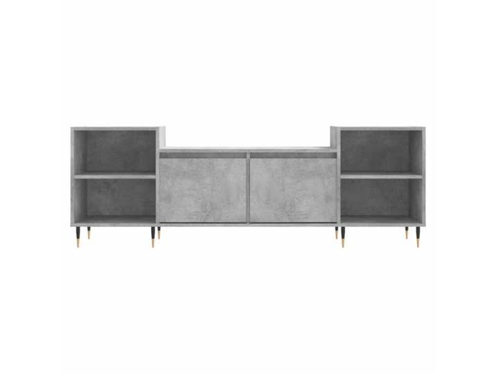 Maison Soldes Meuble TV - Armoire de Télévision - console de jeu Gris béton 160x35x55cm Bois d'ingénierie Moderne805951
