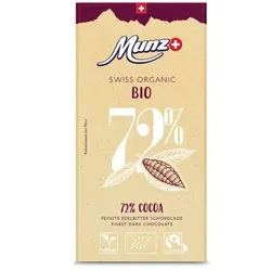 Munz Dunkle Schokolade 72% Kakao bio