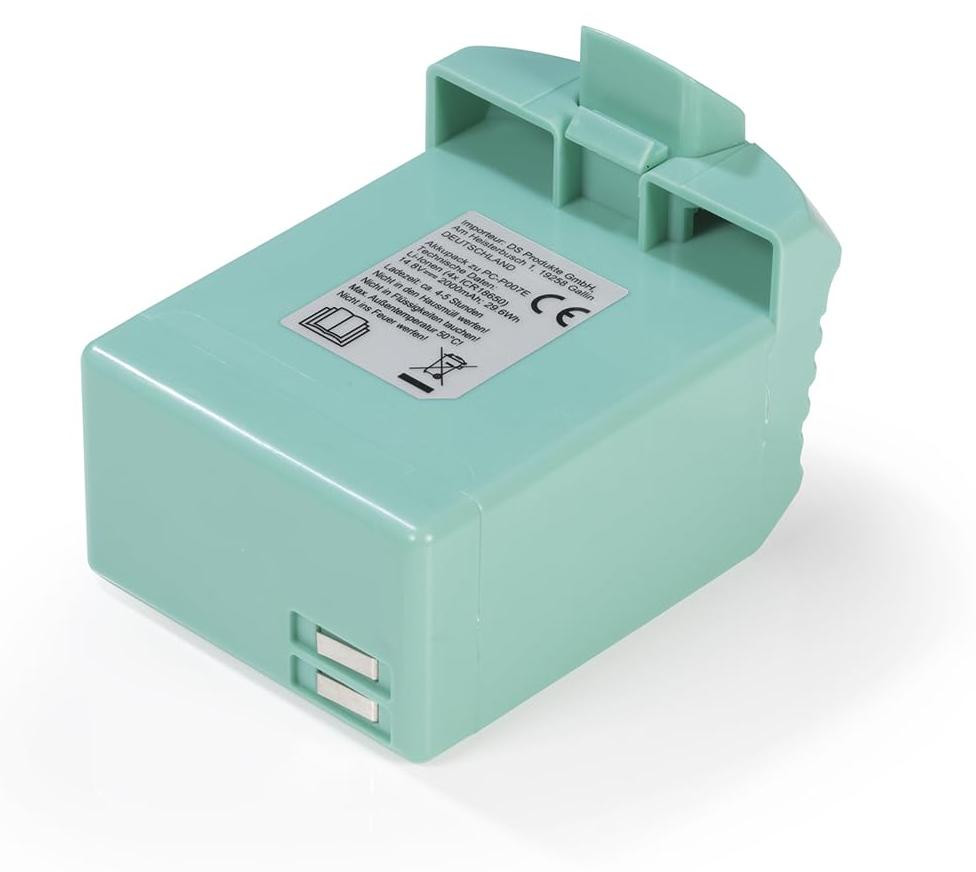 Cleanmaxx Reservebatterij 2000mAh 14,8V voor accu-cycloon stofzuigers - turquoise