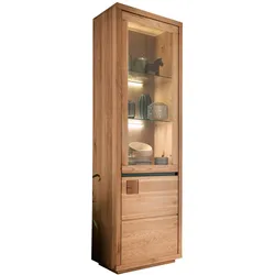 G+K Vitrine Richmond Holz Braun Wildeiche