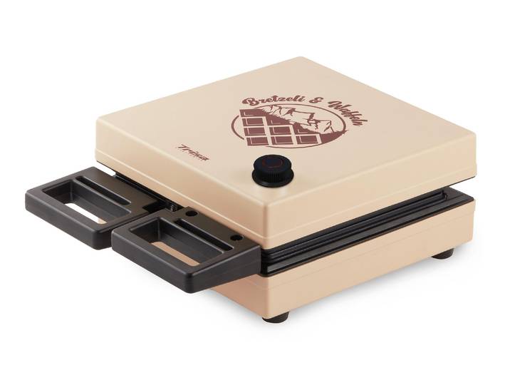 TRISA Waffeleisen Bretzeli & Waffles , beige (natur), B:24cm H:14cm T:31,9cm, Waffeleisen, Waffeleisen