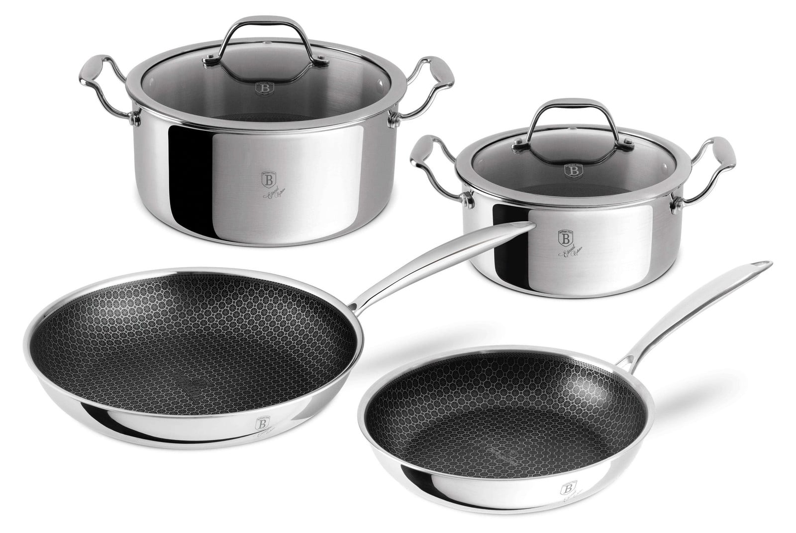 Berlinger Haus 6-delige pannenset met ETERNA-coating, geschikt voor inductie en oven, Eternal collectie