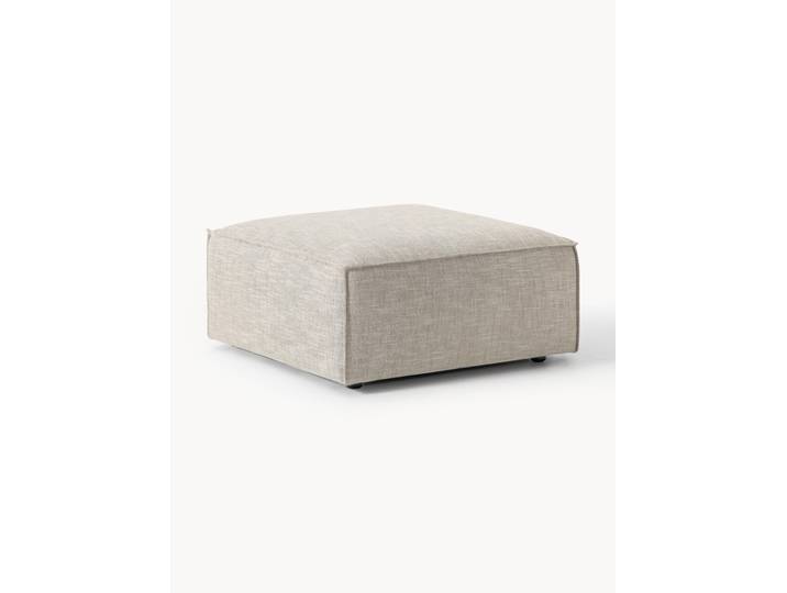 Pouf en mélange de lin Lennon