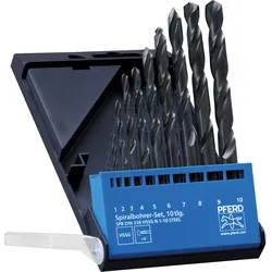 PFERD 25298001 - Spiralbohrer-Set 10-tlg. STEEL HSSG N DIN 338 universal