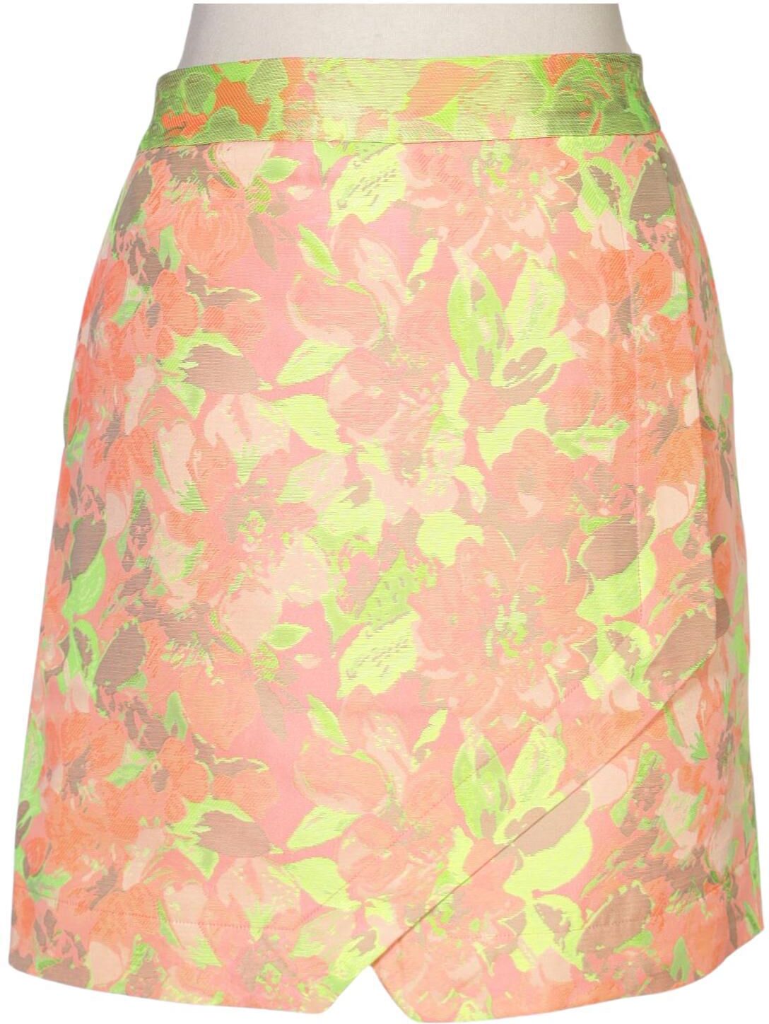 TED Baker Damen Rock, Neon, Gr. EU 38 (Ted Baker 2), Synthetik - Second Hand