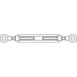 TOOLCRAFT 1066898 Spannschlossmutter M12 Edelstahl A2 DIN 1480 1 St.